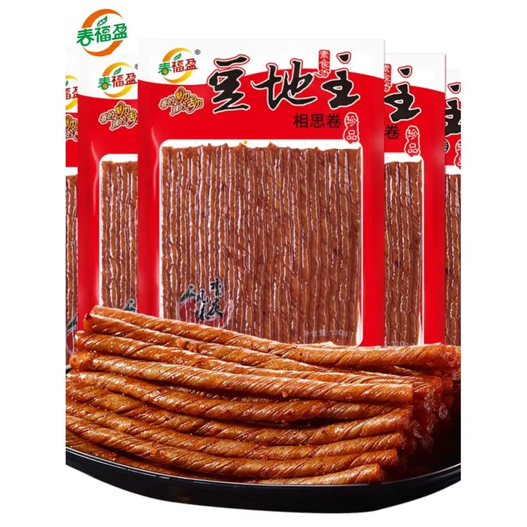 春福盈相思卷辣条酒鬼豆筋手撕豆干豆卷豆皮儿时怀旧零食豆制品