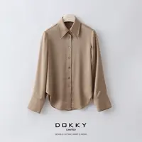 【挚爱醋酸衬衫】DOKKY奢牌高定三醋酸·丝滑垂坠长袖衬衫1230801-04