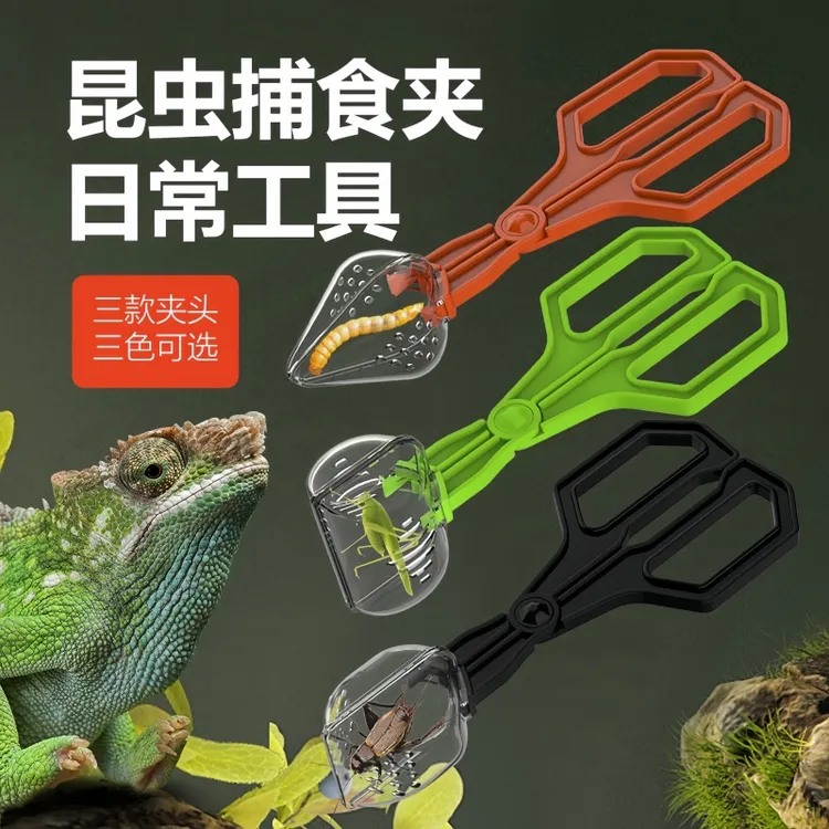 NOMOYPET诺摩爬虫青蛙蜘蛛面包虫杜比亚蟋蟀蟑螂透明夹子清洁工具