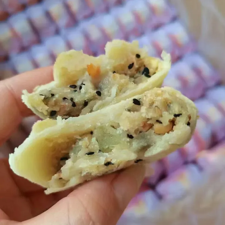 酉阳龙潭古镇老式手工月饼王四田家月饼小吃蔬果