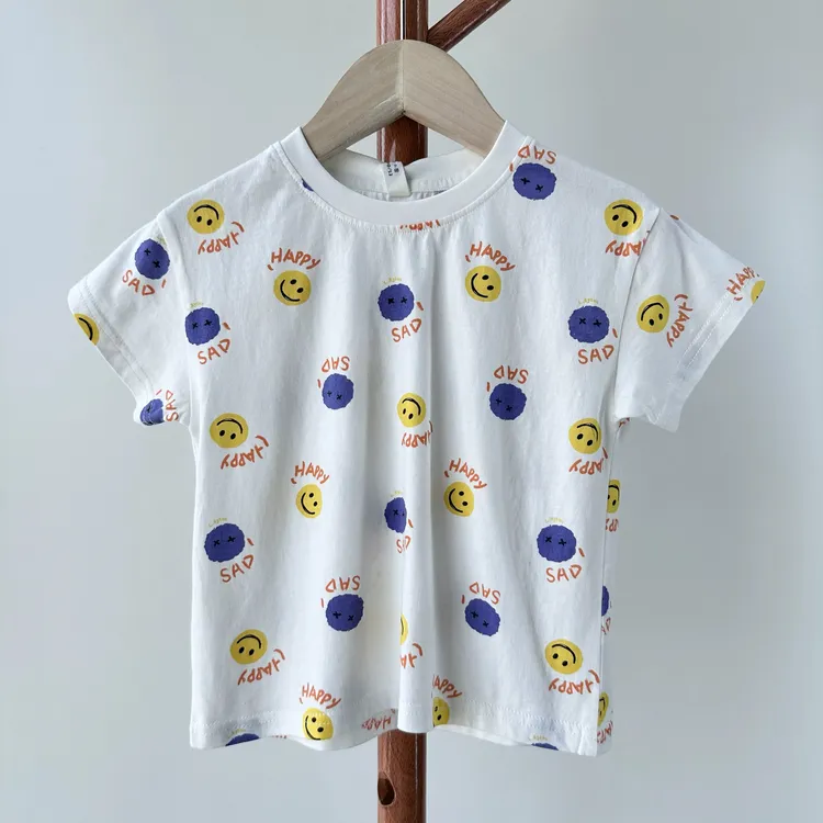 男童女童夏季韩版纯棉印花休闲男女童装