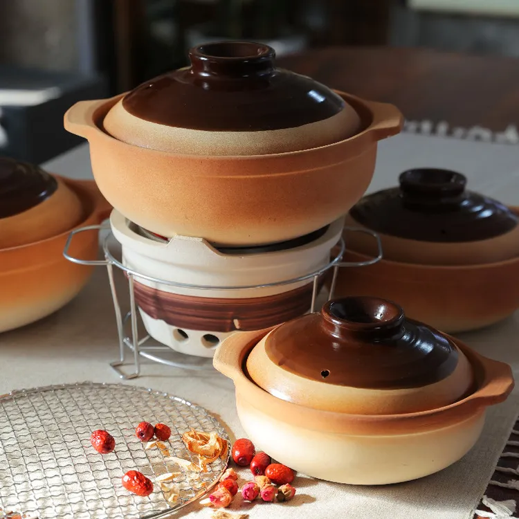 老式制作复古砂锅家用传统砂锅土锅炖汤煲干烧砂锅煮粥明火砂锅