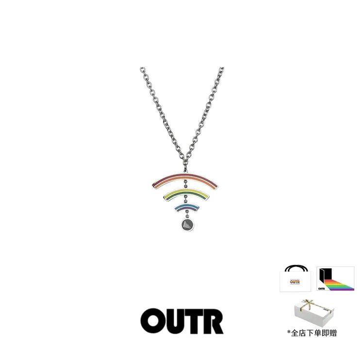 OUTR 钛钢项链 「WiFi」项链高级原创小众设计师品牌