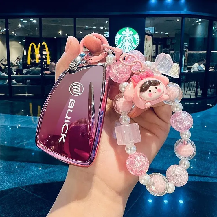 适用于别克昂科威plus钥匙套s君越5键世纪昂科旗车壳扣女专用新款