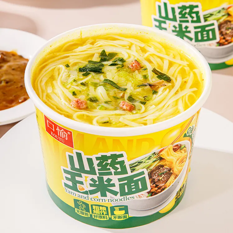 口愉山药玉米面线汤鲜味浓代餐夜宵方便速食快餐加班餐86g*6桶