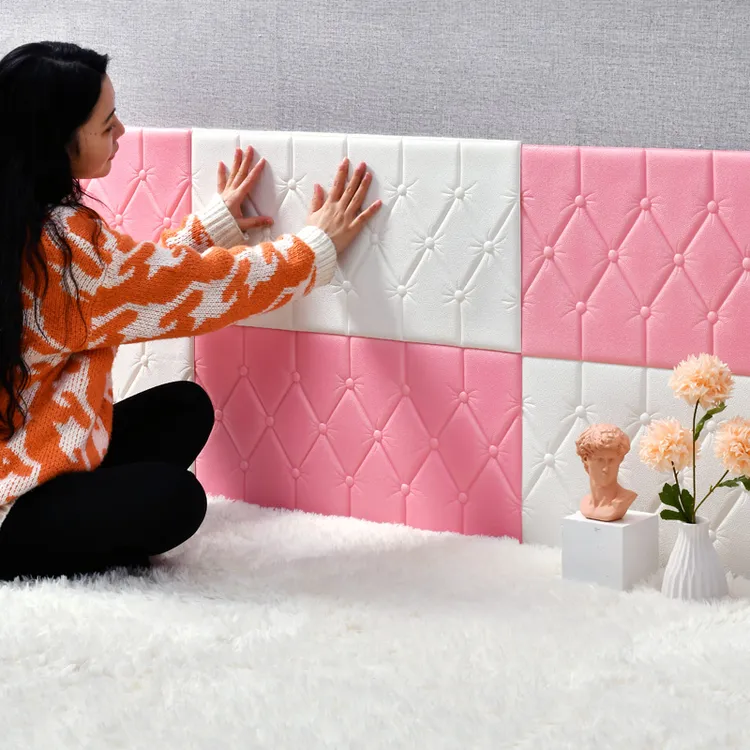 防撞墙贴床头软包装饰泡沫海绵加厚墙纸自粘卧室儿童房榻榻米墙围