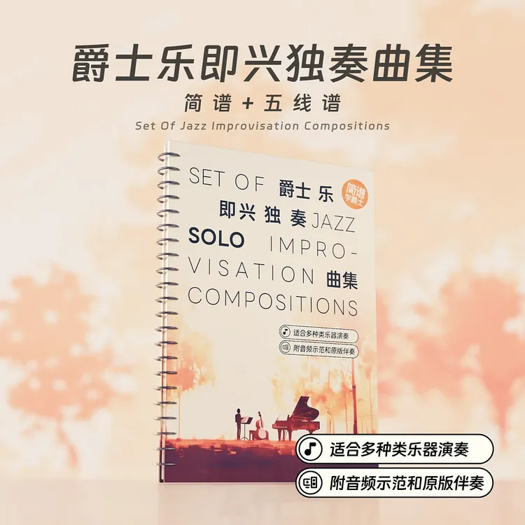 爵士乐即兴独奏笔记本（附赠乐谱）