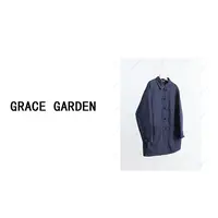 GRACE GARDEN【“布衣”羽绒！】翻领盘扣长袖牛仔羽绒服YRF3K0785