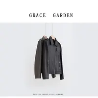 GRACE GARDEN【机车夹克！】复古机车秋款夹克皮衣外套PY4G2310