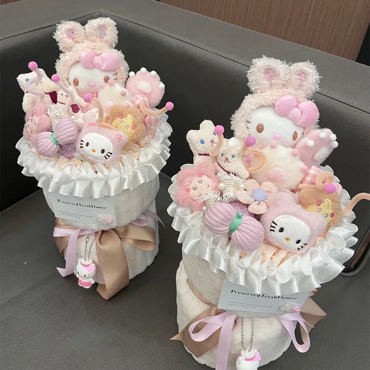生日礼物女生hellokitty玩偶花束教师情人节哈喽kt礼物送女孩闺蜜