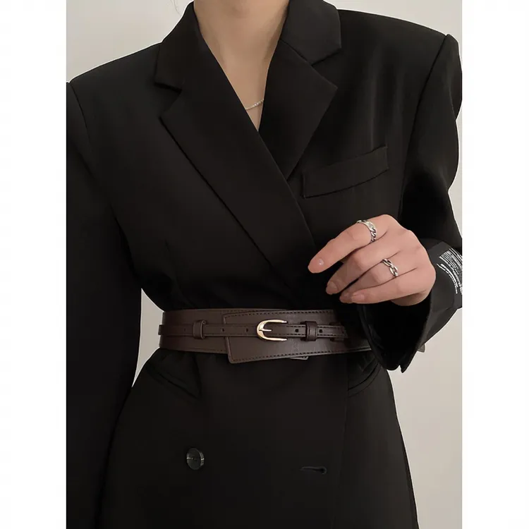 腰带女士2025新款高级感装饰连衣裙配西装外套百搭时尚宽腰封皮带