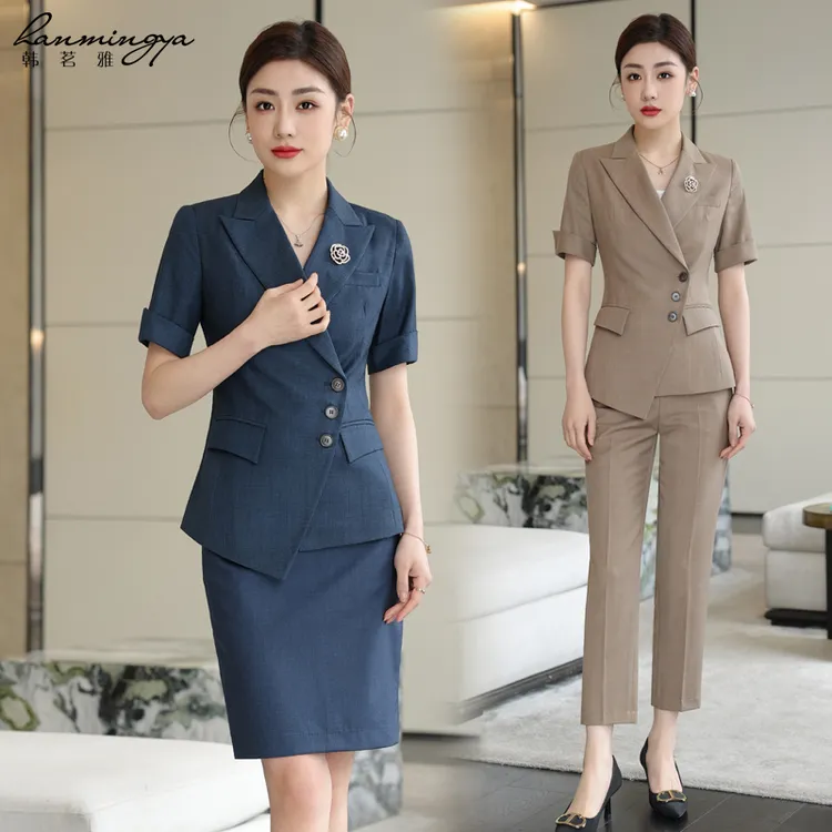 【韩茗雅】风/htc抖音24小时套装管理西装爆款40-50订婚女士衣服