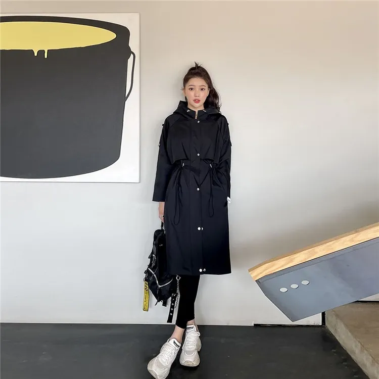 风衣女2025年新款韩版中长款春季休闲外套女英伦风大衣ins女装潮