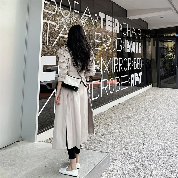 风衣女2025年新款爆款春秋时尚今年设计感高级质感中长款外套洋气