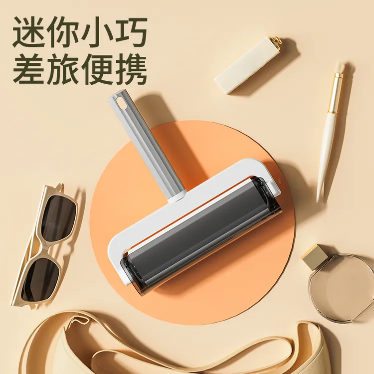 【爱格】粘毛器+共5卷替换纸  可撕式衣服宠物滚刷卷