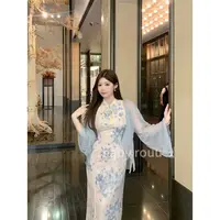 baby rouuJN麦822058【出水芙蓉--开衫】浅蓝色气质温柔薄款开衫