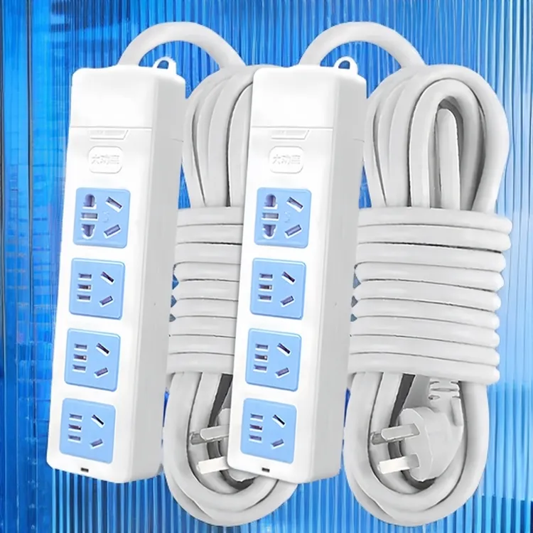 带线接线板大功率6000W纯铜耐摔家用插座多功能插排无线插板排插