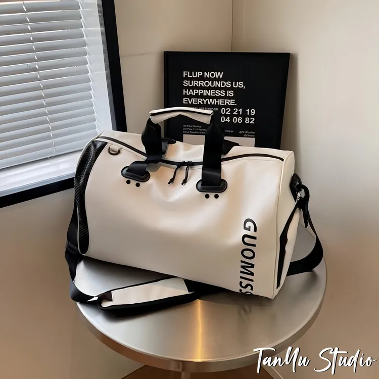 探屿干湿分离游泳包简约单肩健身包短途旅行包包轻便大容量行李袋