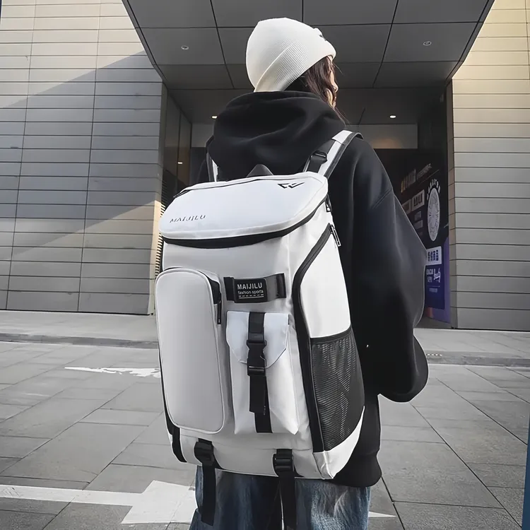 探屿羽毛球包包减负护脊男大容量新款时尚运动健身包轻便双肩背包