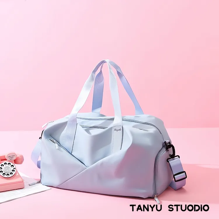 探屿女士瑜伽包游泳包干湿分离网红短途旅行运动包大容量训练包