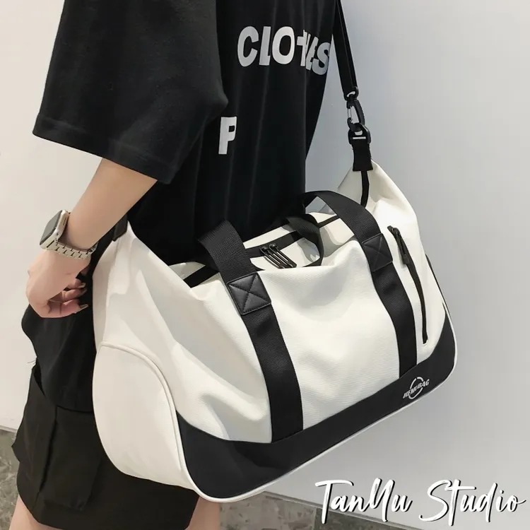 探屿斜挎包干湿分离健身旅行包手提拎包男女运动大容量瑜伽潮牌包