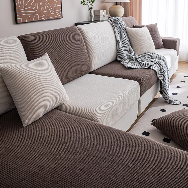 直纹通用沙发套罩加厚弹力纯色防尘沙发垫四季通用靠背巾盖布防抓