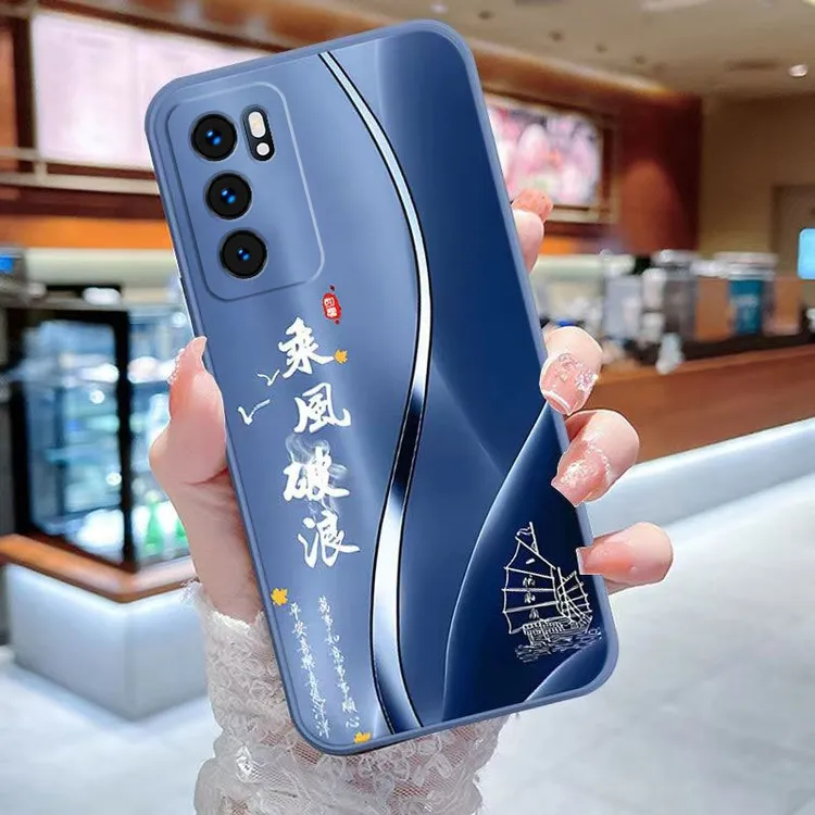 opporeno6手机壳PEQM00软硅胶防摔全包男女耐脏新款薄时尚Reno6