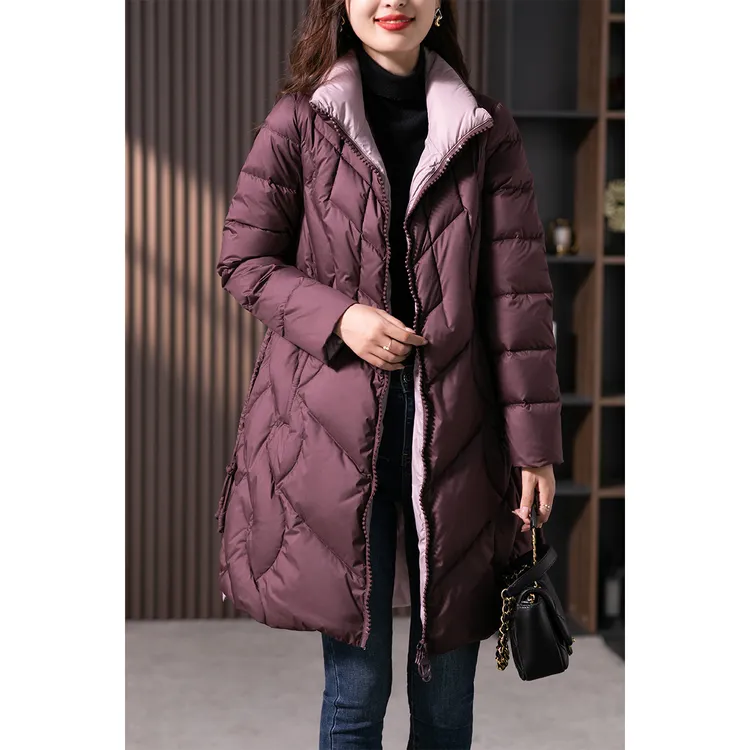 原形2024冬季新款韩版修身显瘦白鸭绒保暖外套87603