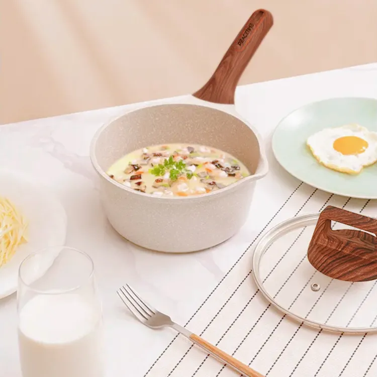 太平盛世麦饭石宝宝辅食不粘奶锅防烫磁炉气灶通用不粘不粘锅