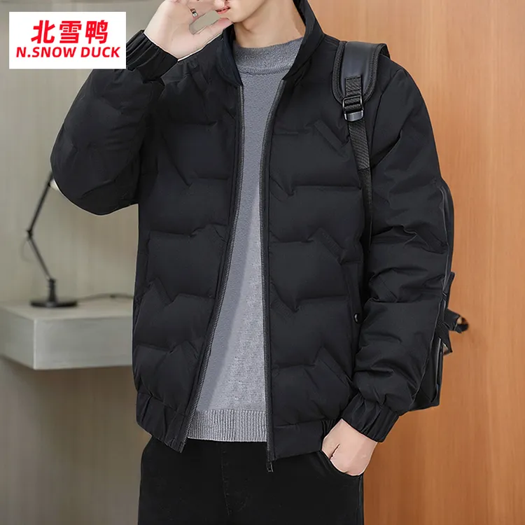 【北雪鸭】男士羽绒服2024冬季鸭绒保暖棒球领韩版潮流短款外套男