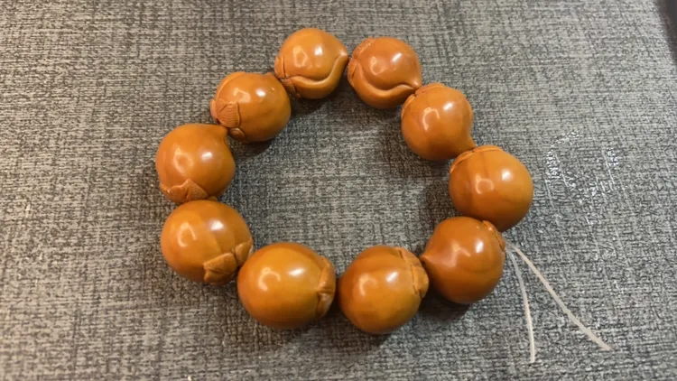 橄榄核雕刻仙桃核雕手串2.0XT