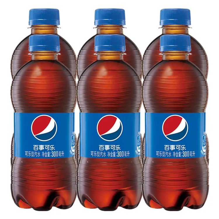 百事可乐小瓶300ml*6瓶碳酸饮料汽水无糖可乐七喜美年达