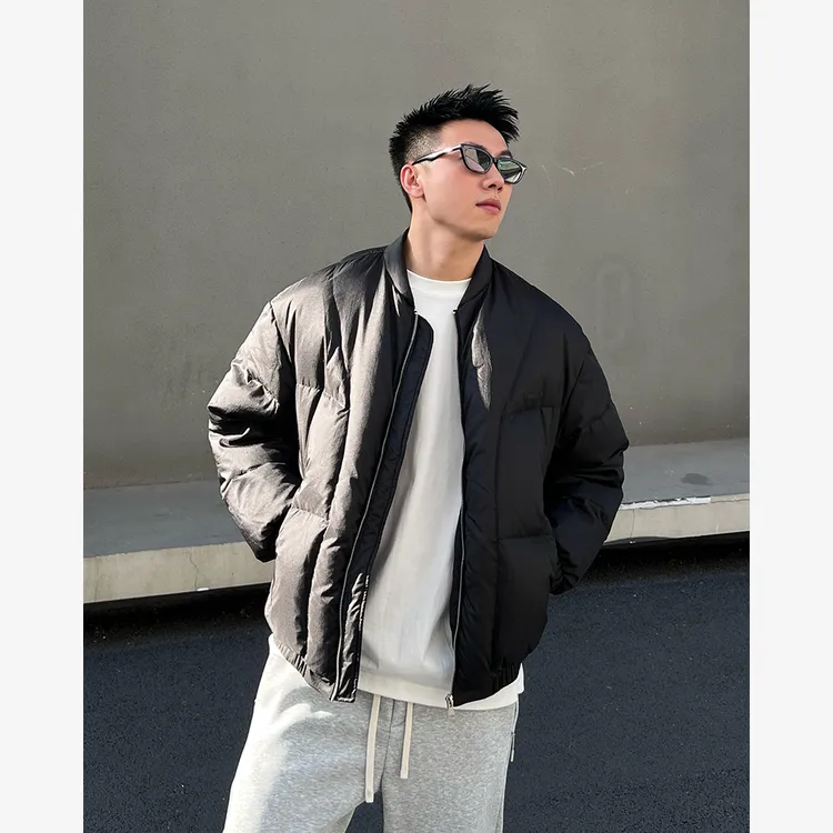 YIHAO STUDIO秋冬新品男款羽绒服休闲时尚男士保暖冬季短款外套