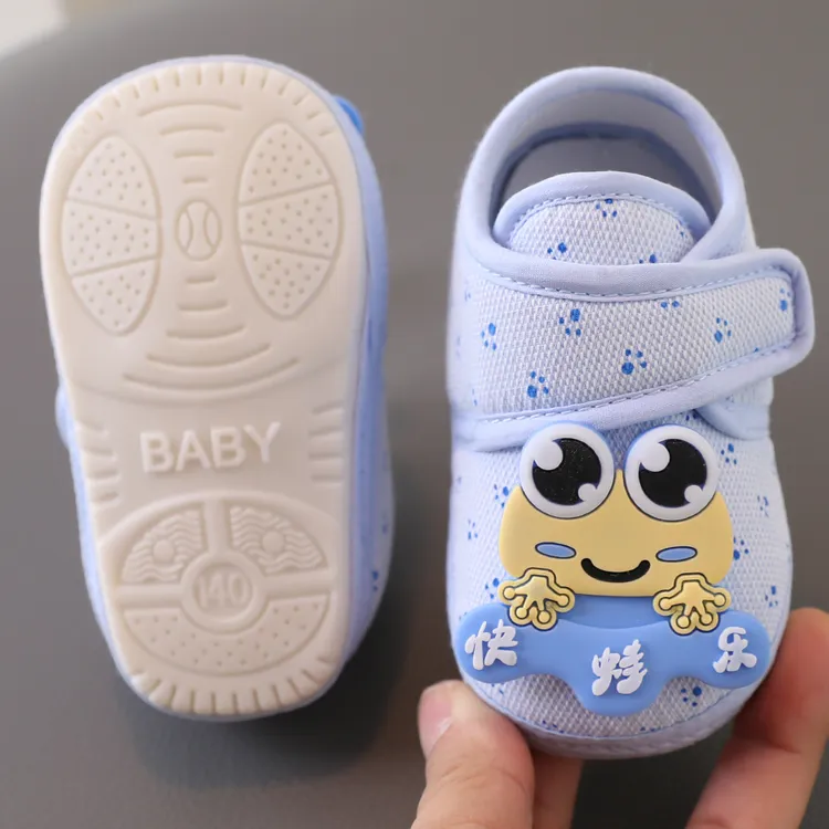 防滑男女宝宝婴儿单鞋步前鞋春秋学步鞋学步鞋软底不掉鞋3-19个月