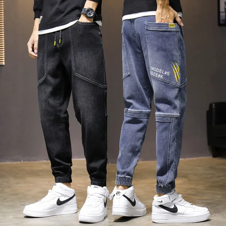 【秋季新款大口袋设计】工装潮流百搭男松紧腰大黄靴搭配什么裤子