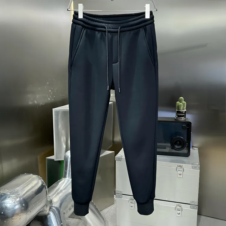 高品质男士休闲裤束脚小脚运动卫裤简约百搭长裤松紧腰百搭净版