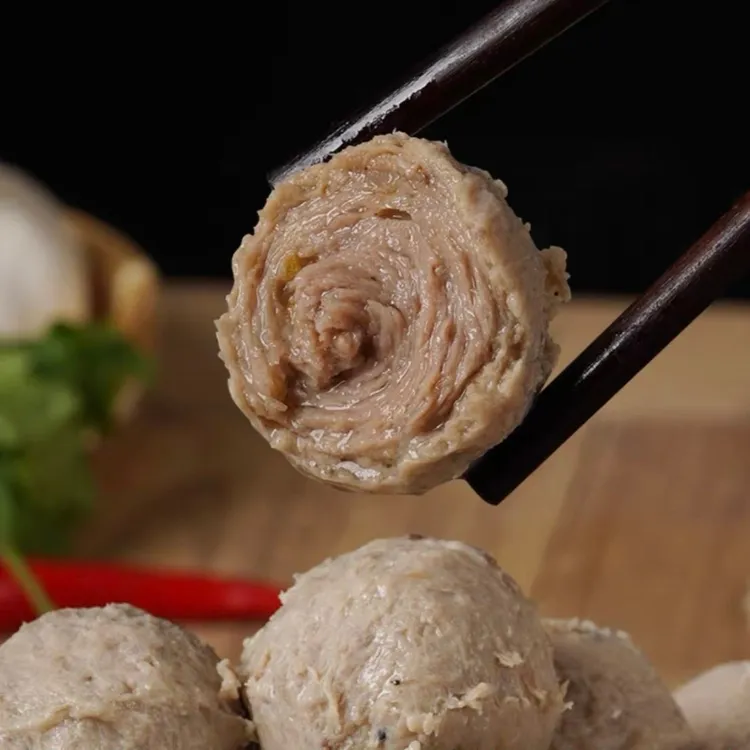 80%肉含量正宗潮汕手打牛筋丸牛肉丸250g/袋纯手工广东低脂嫩滑