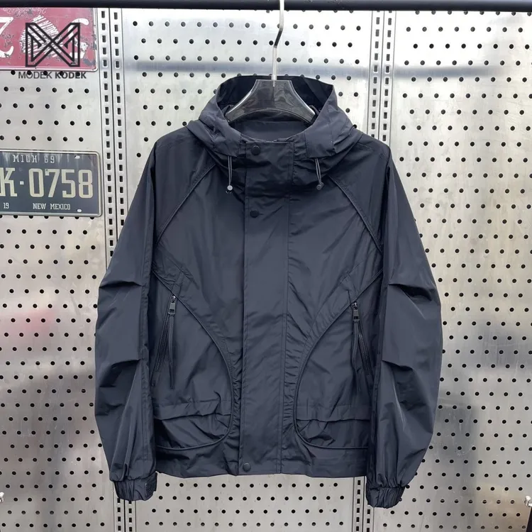 MODEK KODEK防风防水冲锋衣外套男2025春秋新款潮牌连帽工装夹克