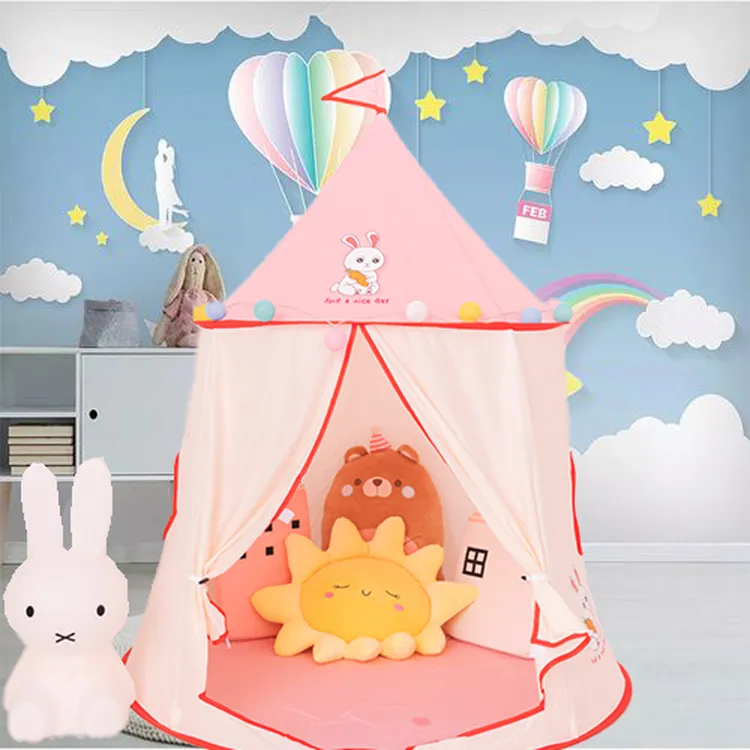 儿童帐篷室内小女孩公主城堡家用宝宝游戏屋女童玩具分床睡蒙古包