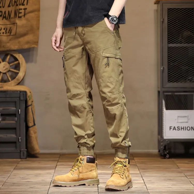 8110男女户外美式百搭潮流宽松多口袋工装裤舒适柔软户外登山裤子