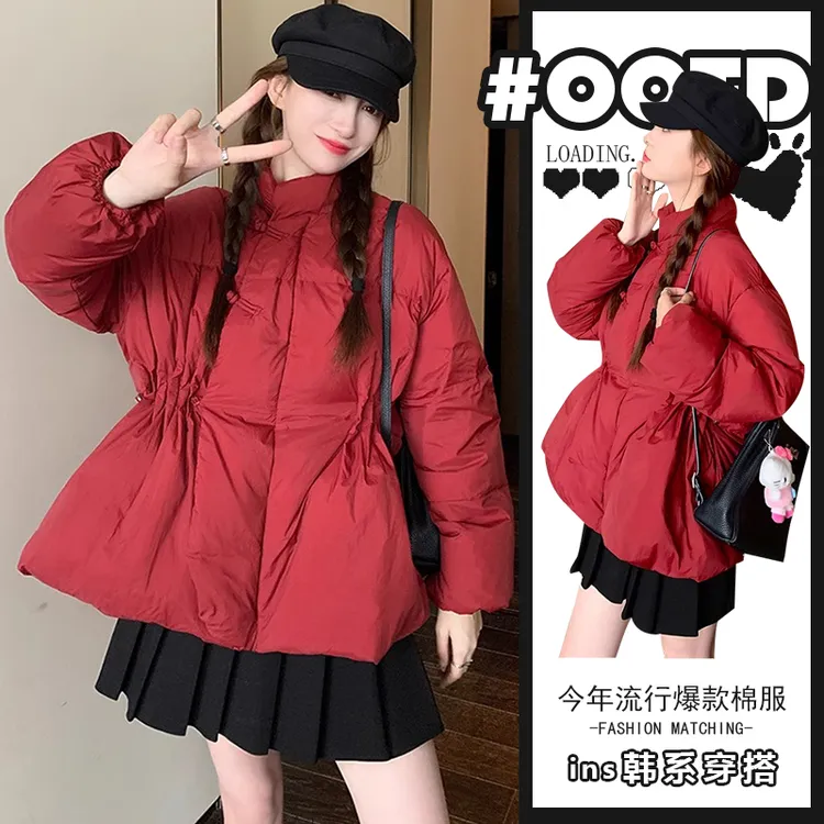 2024秋冬复古国风盘扣小个子短款棉服外套高级感新中式显瘦面包服