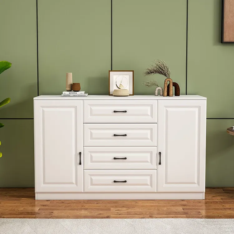 高档五斗柜实木欧式简约收纳柜卧室客厅餐厅储物柜带抽屉家用带门