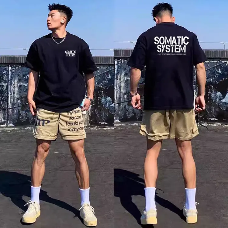 美式复古潮牌纯棉大码短袖t恤男高街痞帅嘻哈宽松半袖上衣服ins潮