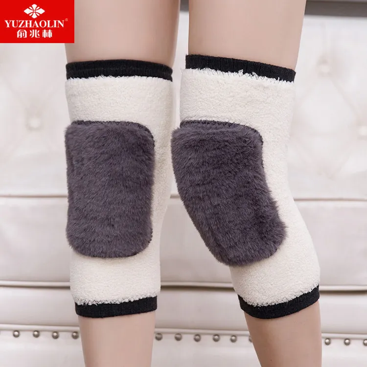 俞兆林防寒护腿套保暖中老年男女加绒防滑护膝盖防风加长厚款护膝