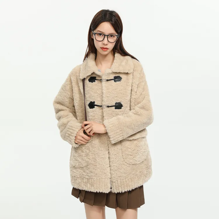 【小千金】King Prince冬季显瘦加厚可爱甜美毛毛外套女毛呢外套