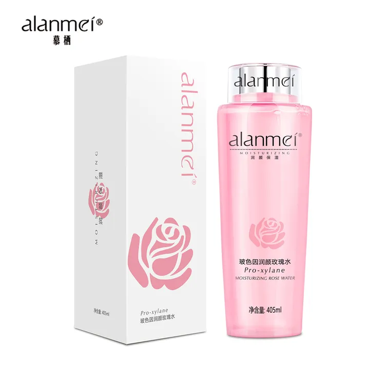 alanmei玻色因爽肤水补水保湿玫瑰三合一精华抗皱紧致润颜爽肤水