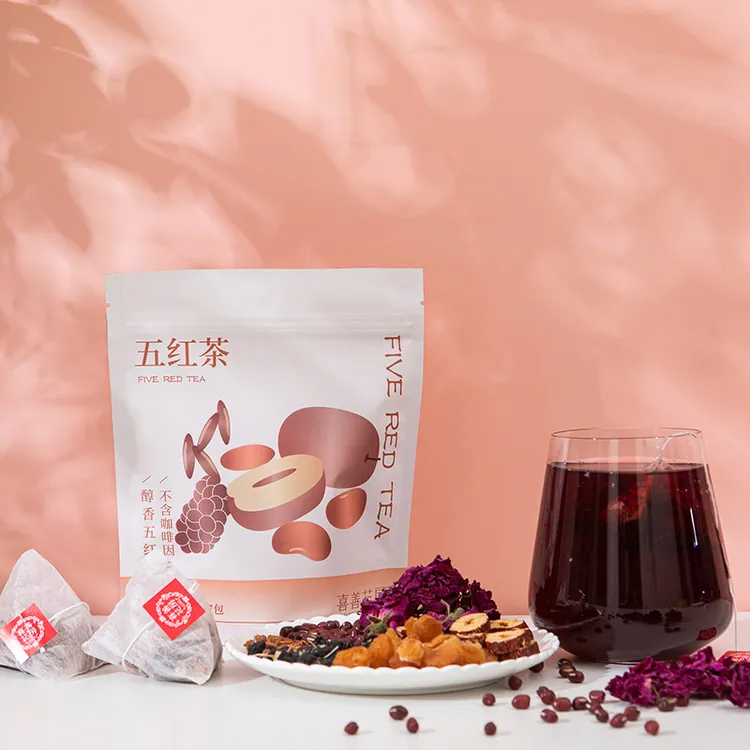 喜善花房暖冬五红茶70g*3袋
