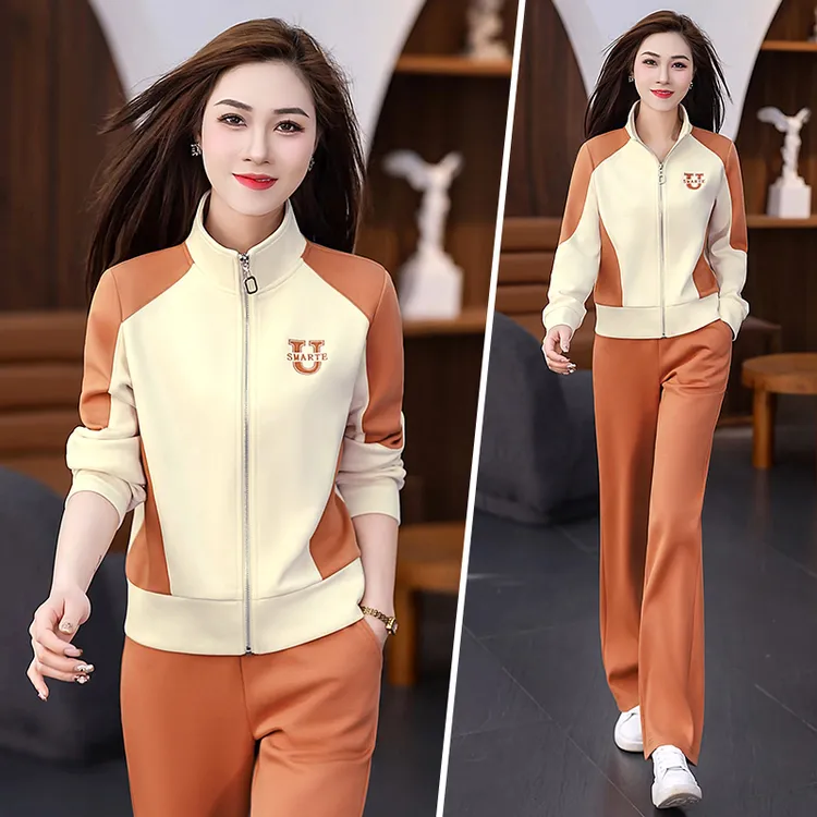 运动套装女2025年春季新款洋气减龄秋装韩版时尚休闲跑步服两件套