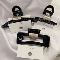 韩国 设计 气质 小众 ins 手工 简约 韩风 金牌牌 抓夹D008
