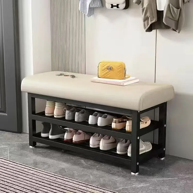 换鞋凳家用门口鞋架可坐式鞋柜一体坐凳入户软包坐垫穿鞋凳进门凳